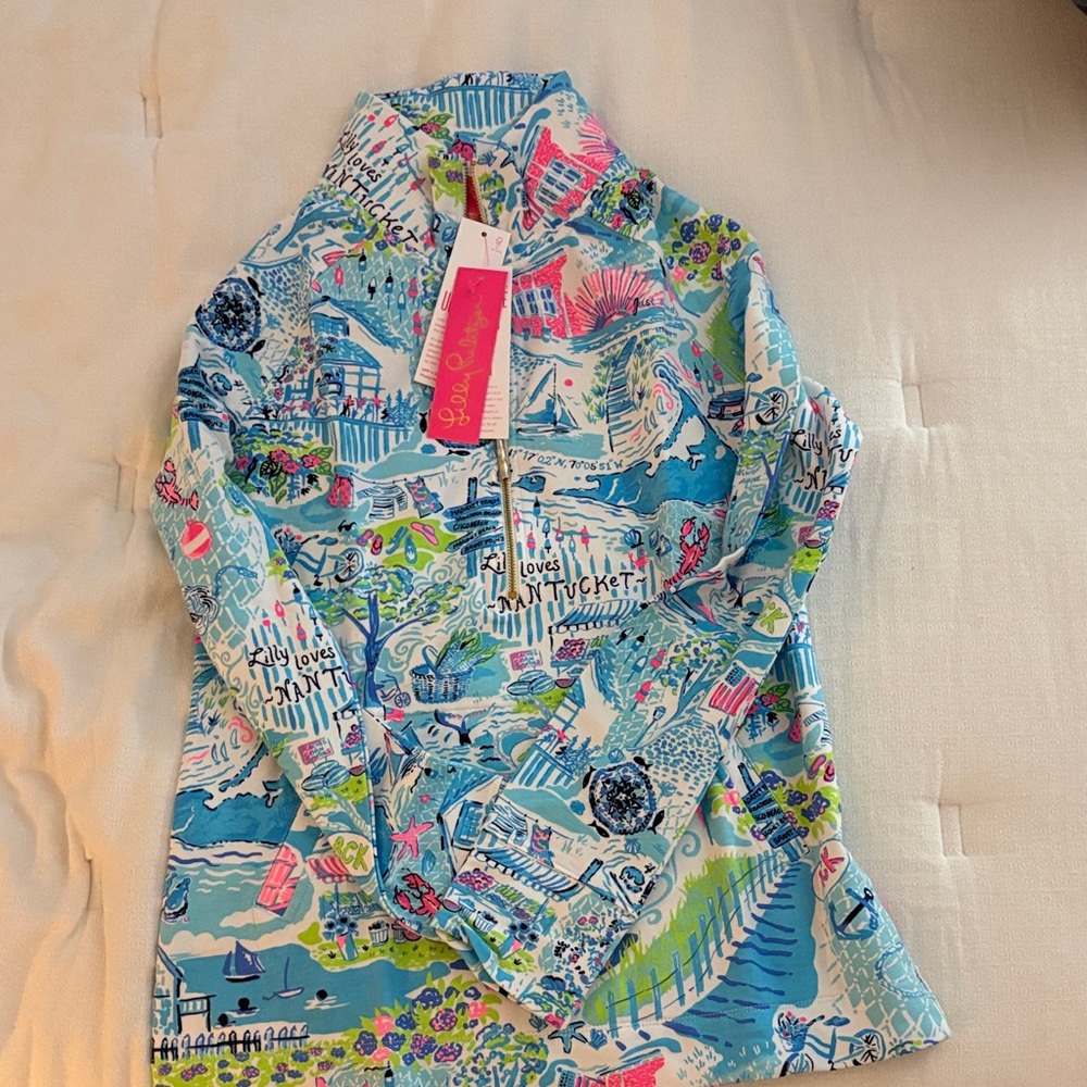 Women’s Lilly Pulitzer Skipper Popover /Lilly Loves Nantucket Print UPF 50+